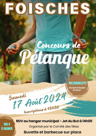 affiche pétanque 2024